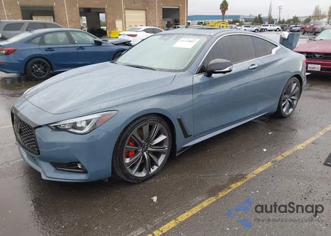 2021 Infiniti Q60 Red Sport 400 from USA, damaged, VIN JN1FV7LKXMM530513